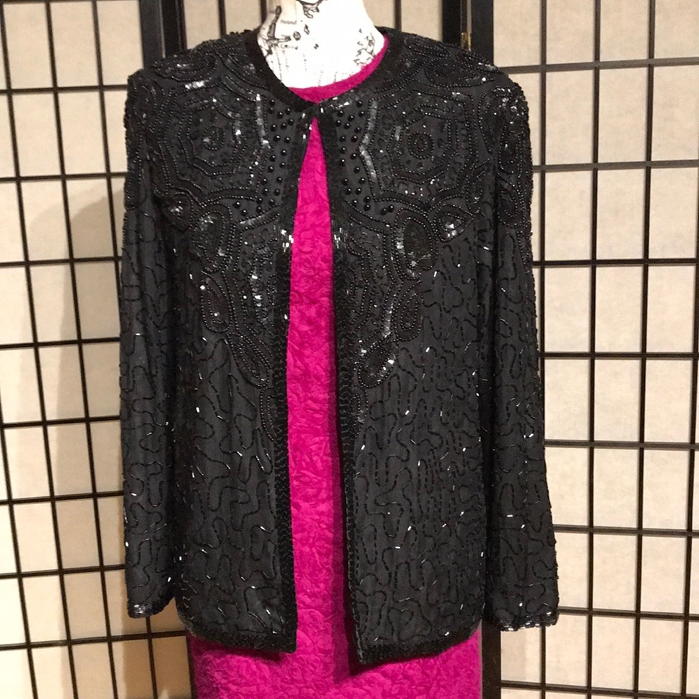 Silk Vintage Embellished Beads cover Formal Evening Coastal whimsygoth wedding